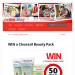 Win 1 of 50 Clearasil beauty packs!