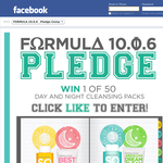 Win 1 of 50 'Formula 10.0.6' skincare packs!