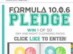 Win 1 of 50 'Formula 10.0.6' skincare packs!