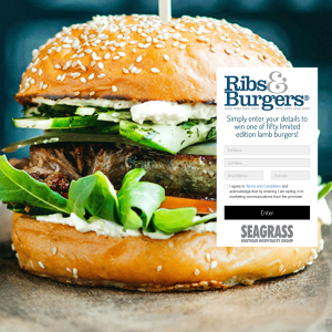 Win 1 of 50 limited edition lamb burgers!
