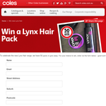 Win 1 of 50 Lynx hair packs!