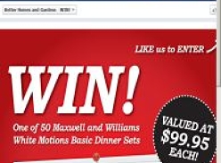 Win 1 of 50 Maxwell & Williams dinner sets!