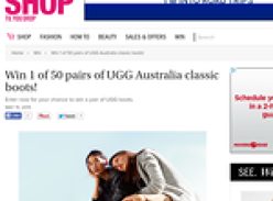 Win 1 of 50 pairs of UGG Australia classic boots!