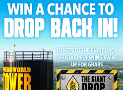 Win 1 of 50 Passes for 4 to the Giant Drop Event at Dreamworld
