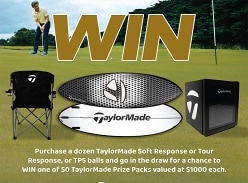 Win 1 of 50 Taylormade Prize Packs