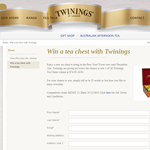 Win 1 of 50 'Twinings' tea chests!