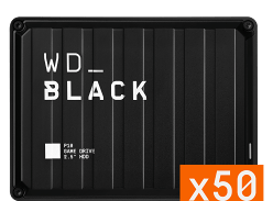 Win 1 of 50 WD_BLACK P10 2TB Portable Hard Drives