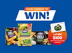 Win 1 of 500 $100 Woolworths Gift Cards