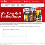 Win 1 of 500 Coles 'Basting Sauces'!