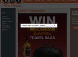 Win 1 of 500 'Label 5' limited edition travel bags!