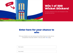 Win 1 of 500 Wicket Stickers @ Weet-Bix
