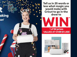 Win 1 of 54 Cricut Prizes