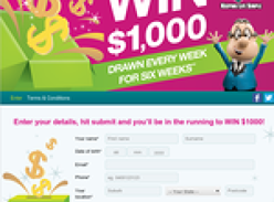 Win 1 of 6 $1,000 cash prizes!
