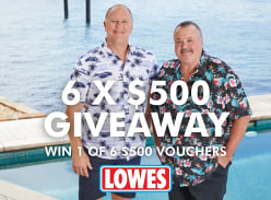 Win 1 of 6 $500 Vouchers