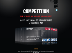 Win 1 Of 6 Aust Post Visa Debit Cards With Equal Value Donated To Your Nominated Charity