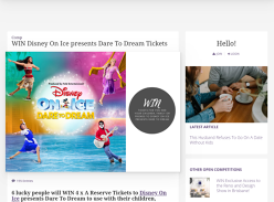 Win 1 of 6 Four x A Reserve Tickets to Disney On Ice presents Dare To Dream!