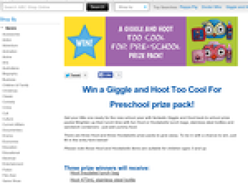 Win 1 of 6 Giggle & Hoot 'Too Cool For Pre-School' prize packs!