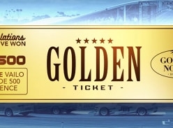 Win 1 of 6 Golden Tickets in South Australia