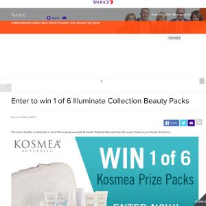 Win 1 of 6 Illuminate Collection Beauty Packs