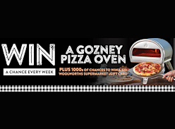 Win 1 of 6 Pizza Ovens or $20 Voucher