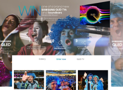 Win 1 of 6 Samsung QLED tv and soundbars