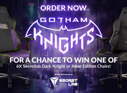 Win 1 of 6 Secretlab Dark Knight or Joker Edition Chairs