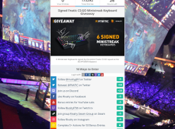 Win 1 of 6 Signed Fnatic CS:GO Ministreak Keyboards