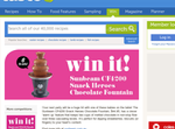 Win 1 of 6 Sunbeam CF4200 'Snack Heroes' Chocolate Fountains!
