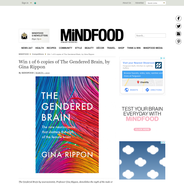 Win 1 of 6 'The Gendered Brain' Books