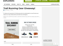 Win 1 of 6 Trail Running Prizes