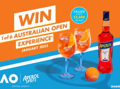 Win 1 of 6 Trip to Watch Australian Open