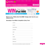 Win 1 of 6 TRUE White iPad Minis!