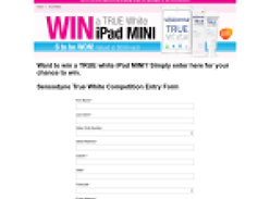 Win 1 of 6 TRUE White iPad Minis!
