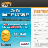 Win 1 of 60 $500 Qantas Holidays Vouchers