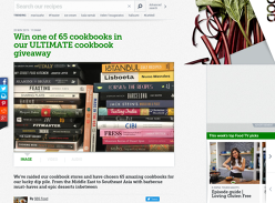 Win 1 of 65 Cookbooks Worth Up to $67.99