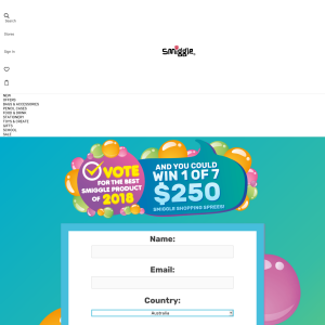 Win 1 of 7 $250 Smiggle Shopping Sprees