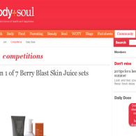 Win 1 of 7 Berry Blast skin juice sets!