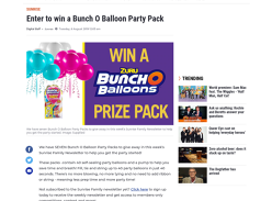Win 1 of 7 Bunch O Balloons Pump & Balloon Packs