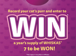 Win 1 of 7 Delicious Year Supplies of Cat Food