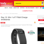 Win 1 of 7 Fitbit Charge wristbands!