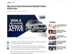 Win 1 of 7 Hyundai Venue Active SUVs