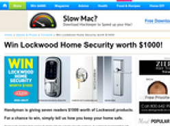 Win 1 of 7 'Lockwood' home security systems!