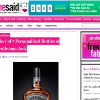 Win 1 of 7 Personalised Bottles of Gentleman Jack