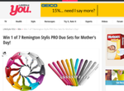  Win 1 of 7 Remington Stylis PRO Duo Sets for Mother's Day!