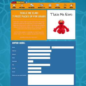 Win 1 of 7 Tickle Me Elmos