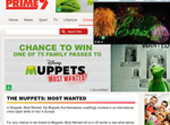 Win 1 of 75 family passes to see Disney's 'The Muppets Most Wanted'!