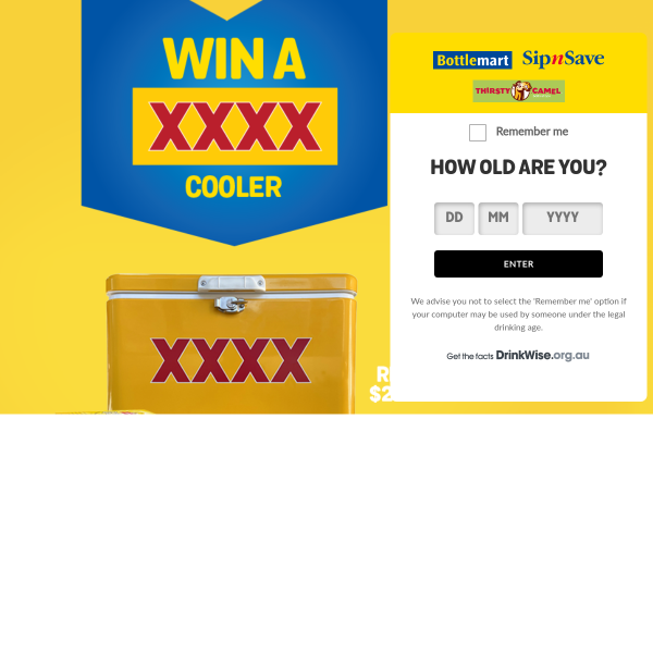 Win 1 of 758 awesome XXXX Coolers!