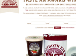 Win 1 of 8 'Anathoth Farm' Sweet Chilli prize packs!