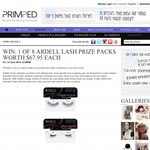 Win 1 of 8 Ardell lash prize packs valued at $67.95 each!