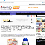 Win 1 of 8 bumper body packs from 'Schick' & 'Banana Boat'!